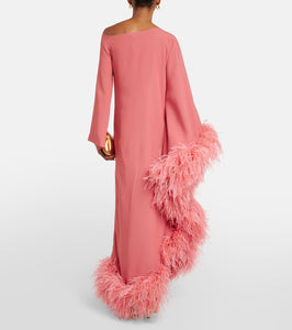 Taller Marmo Ubud Extravaganza feather-trimmed gown