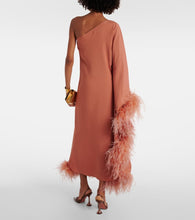Taller Marmo Ubud Extravaganza feather-trimmed gown