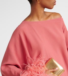 Taller Marmo Ubud Extravaganza feather-trimmed gown