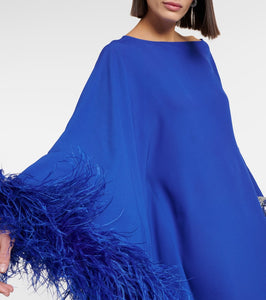 Taller Marmo Ubud Extravaganza feather-trimmed gown
