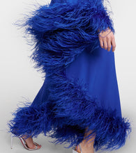 Taller Marmo Ubud Extravaganza feather-trimmed gown