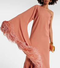 Taller Marmo Ubud Extravaganza feather-trimmed gown