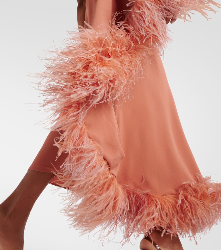 Taller Marmo Ubud Extravaganza feather-trimmed gown