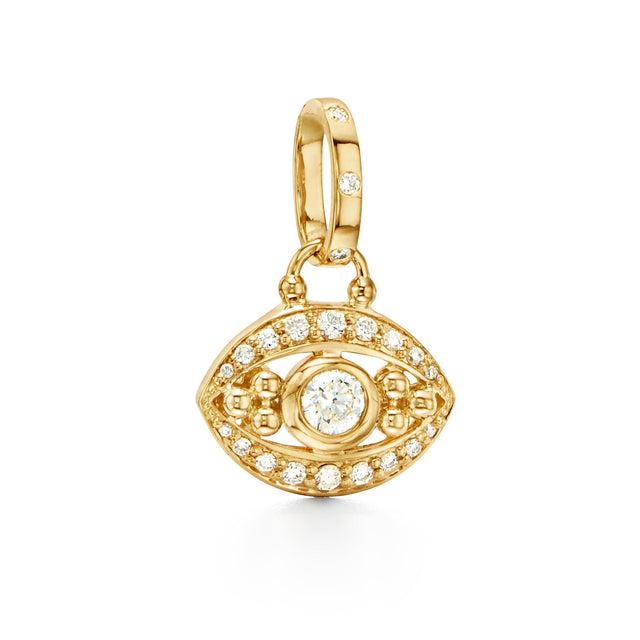 Temple St. Clair 18k Yellow Gold Evil Eye Pendant