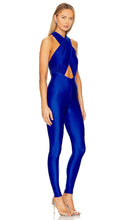 The Andamane Hola Halterneck Jumpsuit in Blue