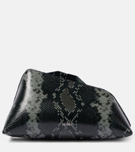 The Attico 8:30 PM snake-print leather clutch. Shop The Attico Clutches for women now.