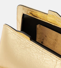 The Attico 8:30PM Small metallic leather clutch
