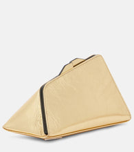 The Attico 8:30PM Small metallic leather clutch