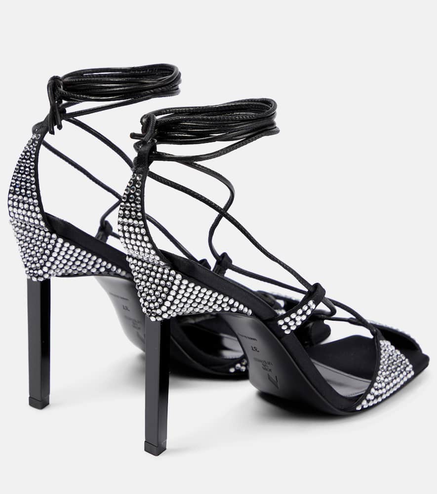 The Attico Adele embellished sandals