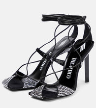 The Attico Adele embellished sandals