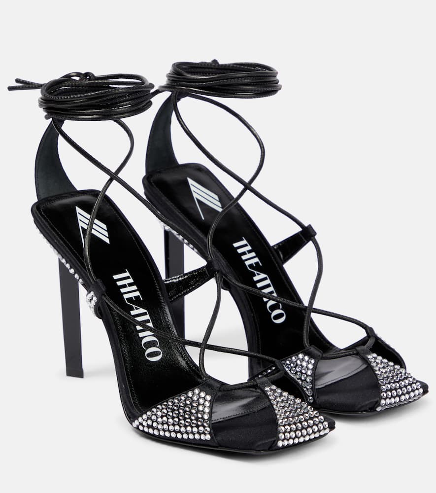 The Attico Adele embellished sandals