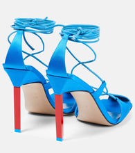 The Attico Adele lace-up satin sandals