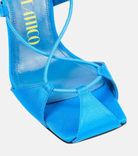 The Attico Adele lace-up satin sandals