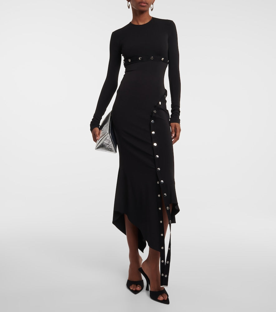 The Attico Asymmetric midi dress