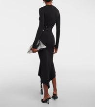 The Attico Asymmetric midi dress