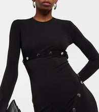 The Attico Asymmetric midi dress