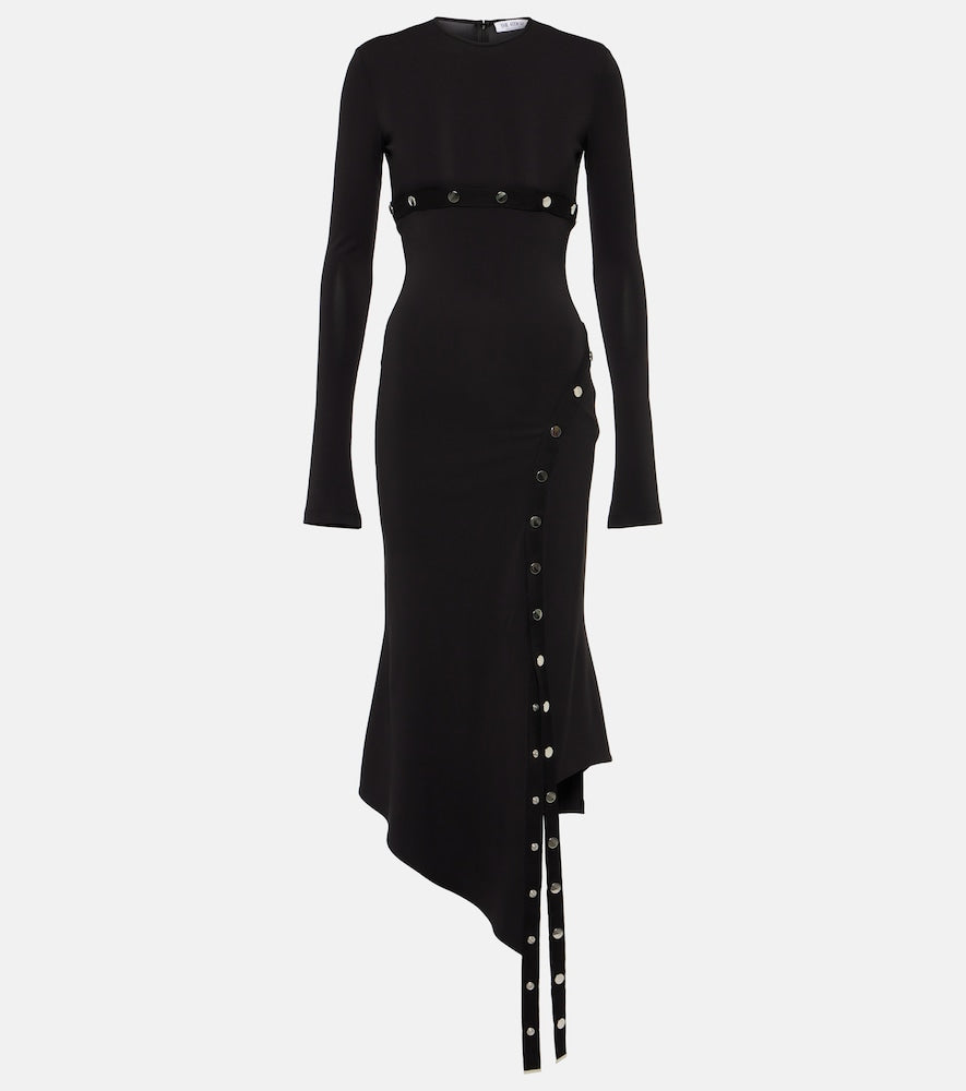 The Attico Asymmetric midi dress. Attico不对称中长连衣裙