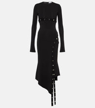The Attico Asymmetric midi dress