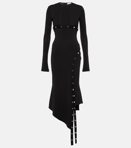 The Attico Asymmetric midi dress