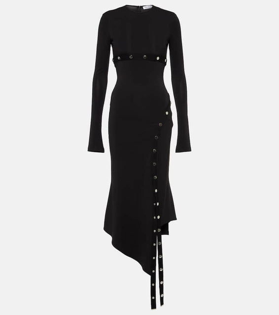 The Attico Asymmetric midi dress