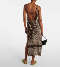 The Attico Bandana printed muslin midi dress