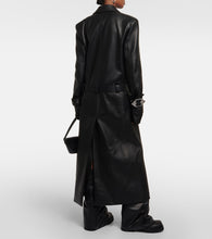 The Attico Belted leather coat