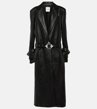 The Attico Belted leather coat - Attico 系带皮大衣