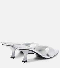 The Attico Bes 65 metallic leather mules