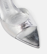The Attico Bes 65 metallic leather mules