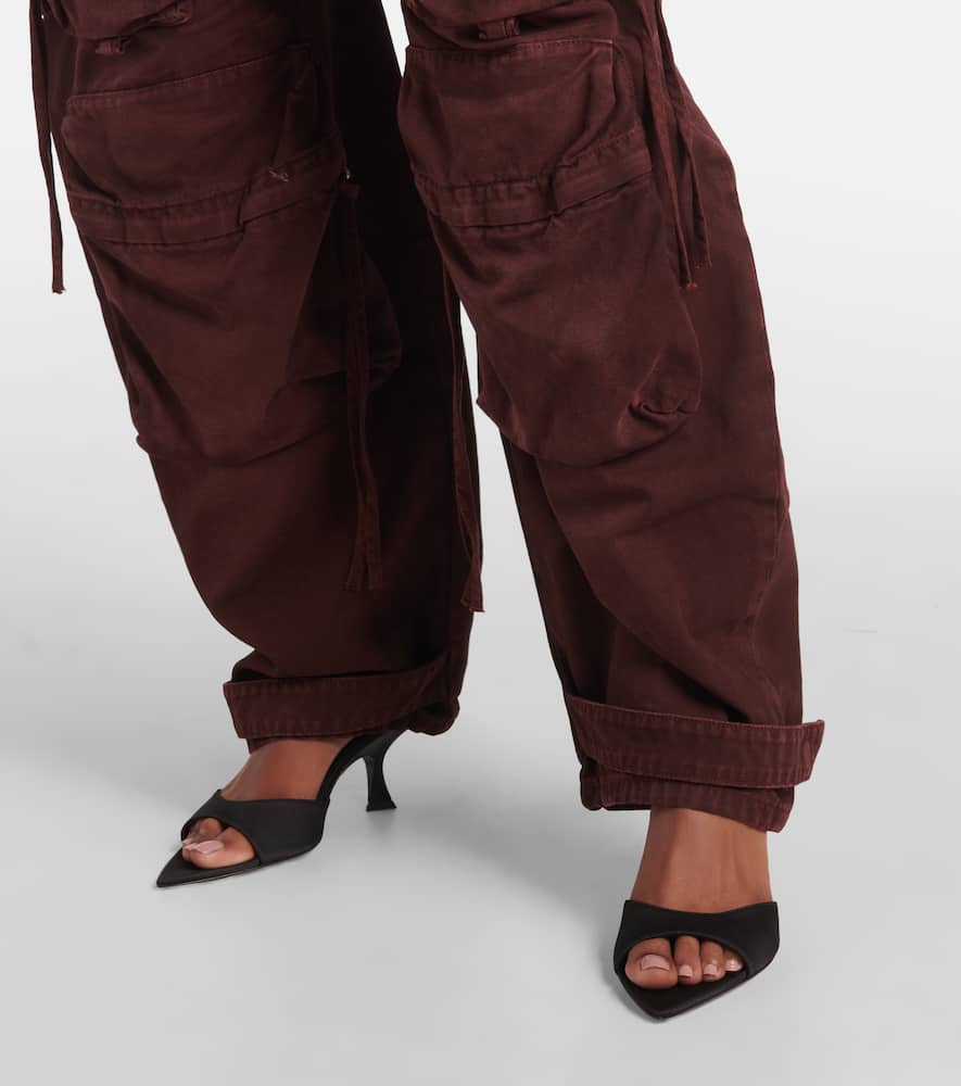 The Attico Bes satin mules