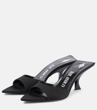 The Attico Bes satin mules