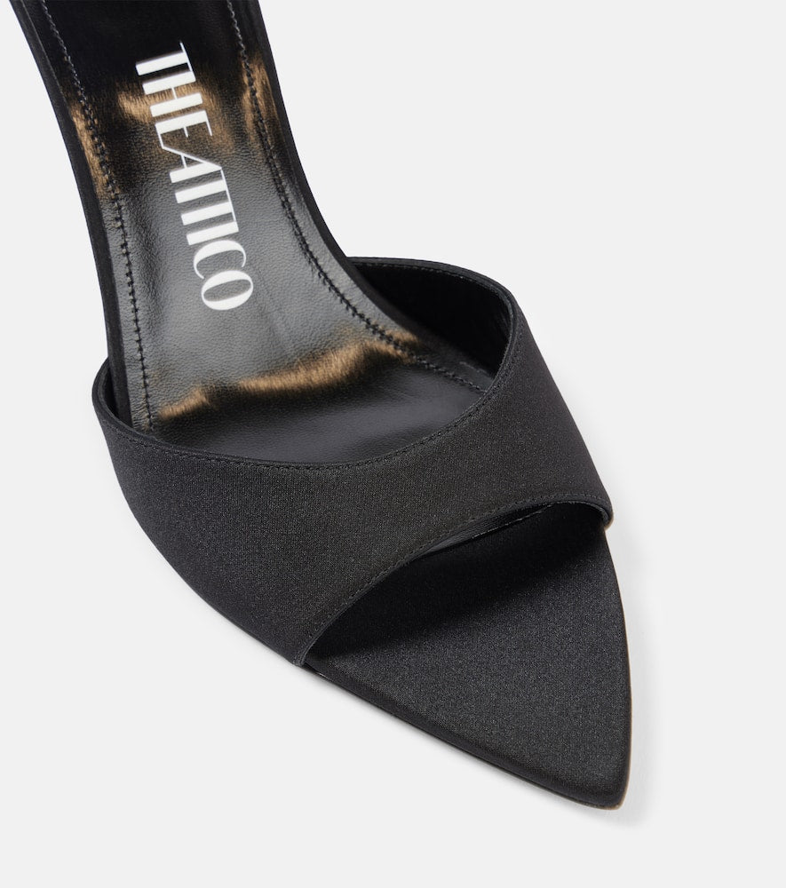 The Attico Bes satin mules
