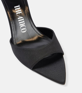 The Attico Bes satin mules