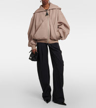 The Attico Bomber wool gabardine jacket