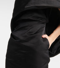The Attico Caped silk midi dress