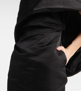 The Attico Caped silk midi dress