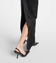 The Attico Caped silk midi dress