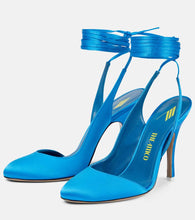 The Attico Carrie satin pumps