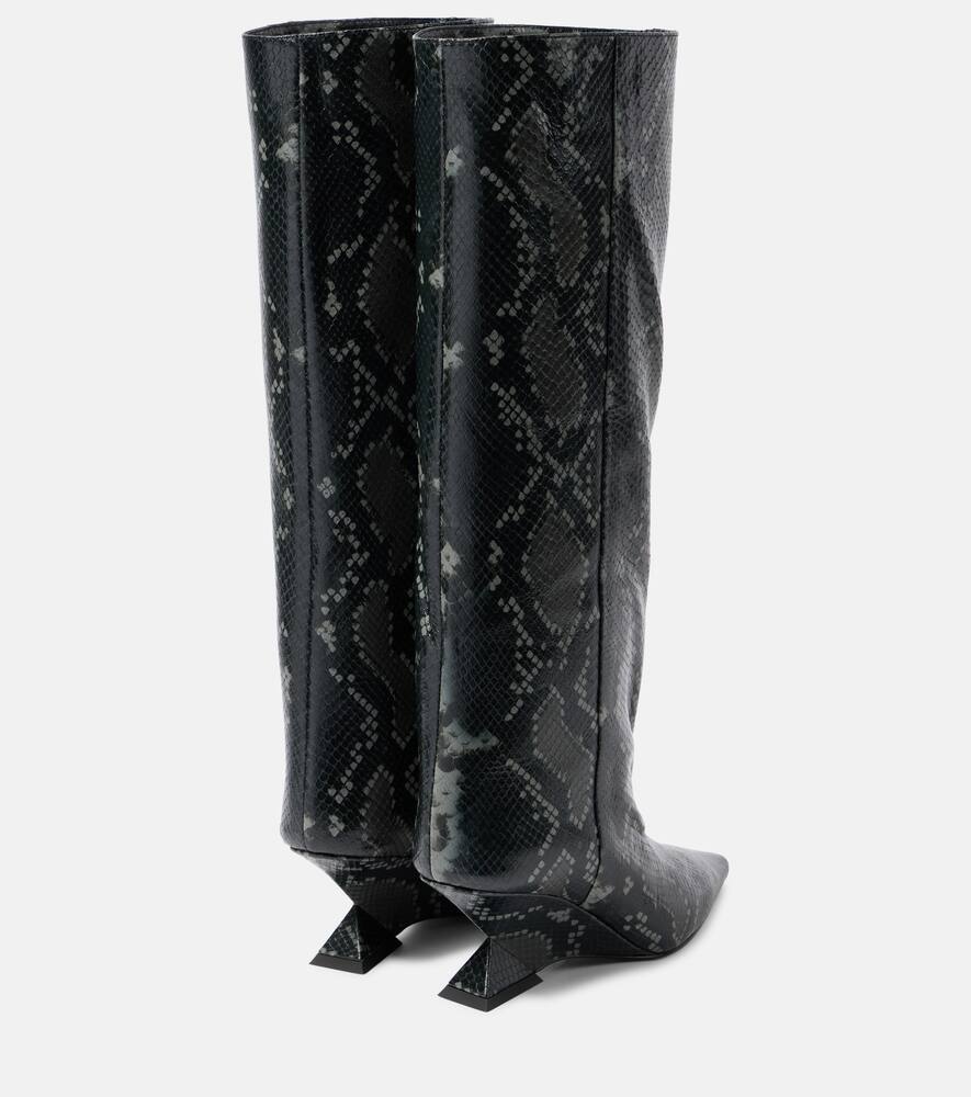 The Attico Cheope 60 leather knee-high boots