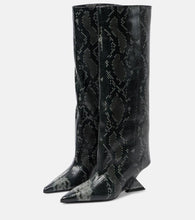 The Attico Cheope 60 leather knee-high boots