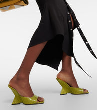 The Attico Cheope glitter mules