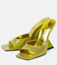 The Attico Cheope glitter mules