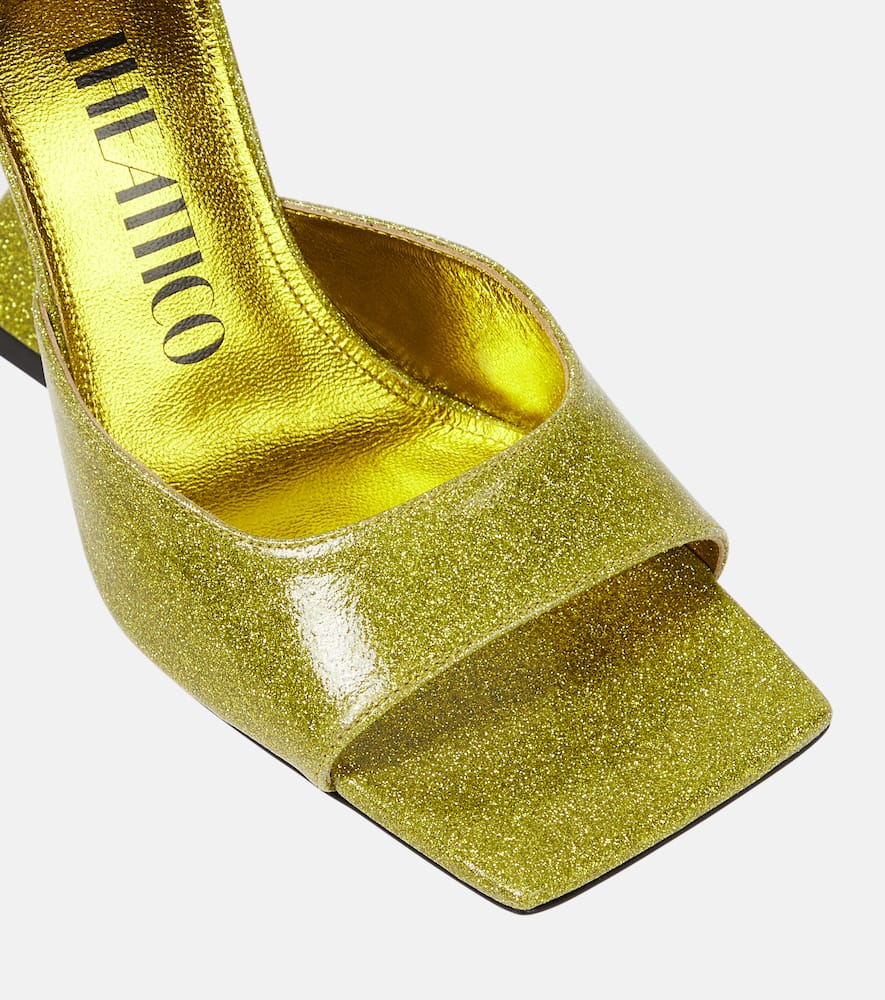 The Attico Cheope glitter mules