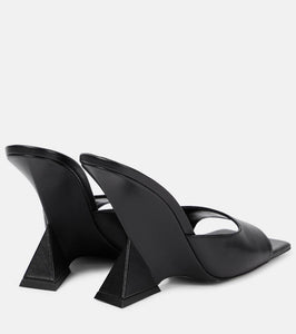 The Attico Cheope leather mules