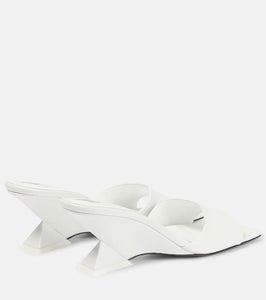 The Attico Cheope leather mules