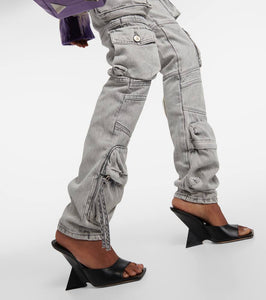 The Attico Cheope leather mules