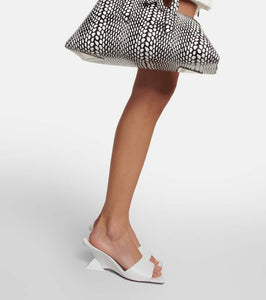 The Attico Cheope leather mules
