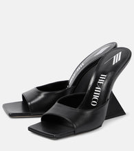 The Attico Cheope leather mules