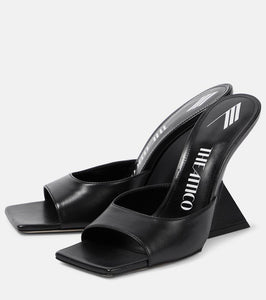 The Attico Cheope leather mules