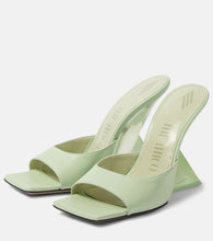 The Attico Cheope leather mules
